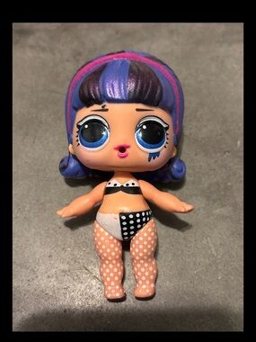 Pop Heart - Eye Spy Lol Surprise Doll Blue Hair Doll with Polka Dot Swimsuit